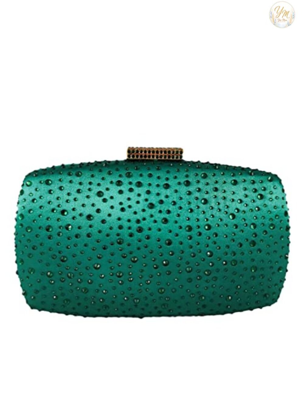 Crystal Rhinestone Evening Clutch Satin Minaudiere Wedding Party Purse